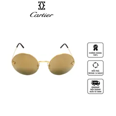 Kính mắt Cartier Grey Round Ladies Sunglasses CT0022S 006 58