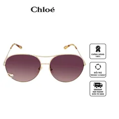 Kính mát nữ Chloe Brown Pilot Ladies Sunglasses CH0028S 001 63