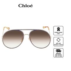 Kính nữ Chloe Brown Gradient Pilot Ladies Sunglasses CH0145S 003 61