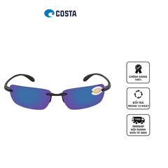 Kính mát Costa Del Mar GULF SHORE Blue Mirror Polarized Polycarbonate Unisex Sunglasses GSH 11 OBMP 66