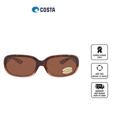 Kính mát nữ Costa Del Mar GANNET Copper Polarized Rectangular Ladies Sunglasses GNT 120 OCP 58