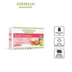 Trà hữu cơ hỗ trợ đốt mỡ Herbesan Brule Graisse Bio