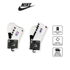 Tất bóng rổ Nike Training NBA  Elite Crew SX7588-08 trắng đen