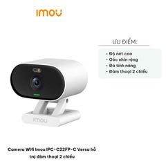 Camera Wifi Imou IPC-C22FP-C Versa - Camera 2 chiều, 2.0MP HD, Hồng ngoại 20m, Thiết kế Sang trọng Chống Nước IP65