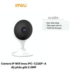 Camera IP Wifi Imou IPC-C22EP-A 2MP - Công Nghệ Hồng Ngoại, Phát Hiện Chuyển Động, Quan Sát 10M, Âm Thanh Hai Chiều