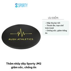 Thảm Nhảy Dây Sporty JM2 - Giảm Sốc, Chống Ồn, Chất Liệu Cao Cấp, Độ Dày 3mm, Thoát Ẩm Nhanh, Hạn Chế Trơn Trượt