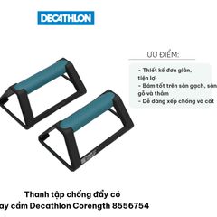 Thanh Tập Chống Đẩy Có Tay Cầm Decathlon Corength 8556754 - Dụng Cụ Tập Thể Dục Unisex, Tiện Lợi Cho Mọi Cấp Độ Tập Luyện