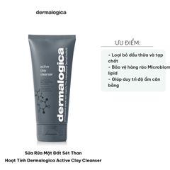 Sữa Rửa Mặt Đất Sét Than Hoạt Tính Dermalogica 150ml - Dành Cho Da Dầu, Làm Sạch Sâu, Kiểm Soát Bóng Nhờn, Giàu Khoáng Chất
