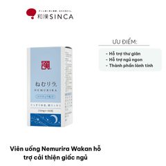 Viên uống Nemurira Wakan hỗ trợ cải thiện giấc ngủ - Giấc ngủ ngon, thư giãn tinh thần, 180 viên, an toàn và hiệu quả
