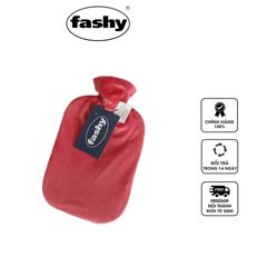 Túi chườm nóng lạnh Fashy bọc nhung, 2 lít, chịu nhiệt -20°C đến 90°C, giải pháp giảm đau và giữ ấm hiệu quả cho bạn