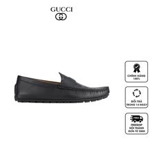 Giày lười nam Gucci Signature Driver Loafer 466904 Black