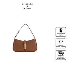 Túi đeo vai Charles & Keith Cesia Metallic Accent CK2-20151402 Chocolate