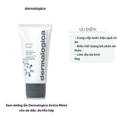 Kem Dưỡng Ẩm Dermalogica Active Moist - Dành Cho Da Dầu & Hỗn Hợp, Cải Thiện Kết Cấu Da, Khóa Ẩm Tiêu Chuẩn, Chống Kích Ứng