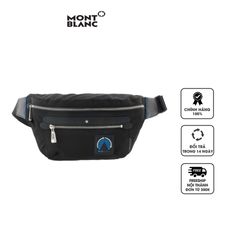 Túi đeo hông Montblanc Black Nylon Blue Spirit Belt Bag 129078