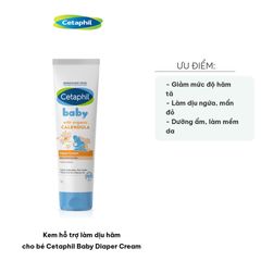 Kem Trị Hăm Cetaphil Baby Diaper Cream 70g - Cấp Ẩm, Làm Dịu Da Nhạy Cảm Cho Bé, Không Nhờn, Không Kích Ứng