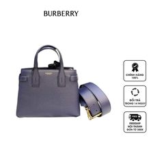 Túi Burberry Medium Regency Blue Leather Crossbody Handbag Purse Xanh Navy