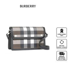 Túi đeo chéo Burberry Oscar Check-Pattern Shoulder Bag 8052791