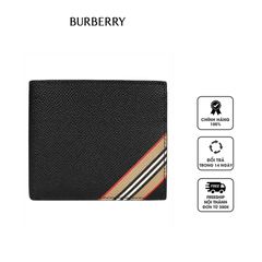 Ví nam Burberry Icon Stripe International Bifold Wallet 8033846 Black