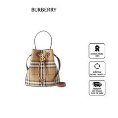 Túi Burberry Mini TB Bucket Bag 80883531 phối màu