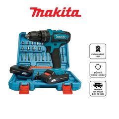 Máy Khoan Pin Makita 24V 18 Cấp Độ Trượt - Đèn LED, Mô Men Xoắn 40 N.m, Phù Hợp Khoan Tường, Bê Tông, Gỗ, Kim Loại