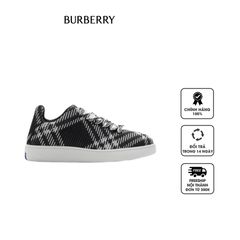 Giày thể thao Burberry Check Knit Box Sneakers 80834771 Black