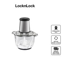 Máy Xay Thịt Cối Thủy Tinh Lock&Lock EJM186SLV 2.4L - Công Suất 400W, Lưỡi Dao Kép Bằng Thép Không Gỉ, Chất Liệu Bền, Thiết Kế Gọn Nhẹ