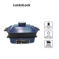 Nồi điện đa năng Lock&Lock EJG556 - Dung tích 2.5 lít, 3 chức năng hấp, nướng, nấu cho gia đình 2-4 người, chất liệu cao cấp, an toàn sử dụng