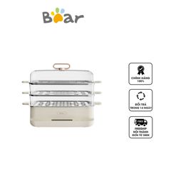 Nồi Hấp 3 Tầng Đa Năng Bear SB-NH12L 12L - Chế Độ Hấp Hải Sản, Thịt, Bánh Bao, Giữ Nhiệt Tự Động, Dễ Dàng Sử Dụng