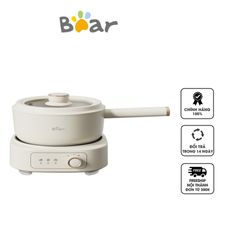 Nồi Lẩu Điện Đa Năng Bear SB-NL25L 1000W - Thiết Kế Tách Rời, Dễ Vệ Sinh, Nấu Lẩu, Hấp, Chiên, Rán, Xào Thực Phẩm Nhanh Chóng