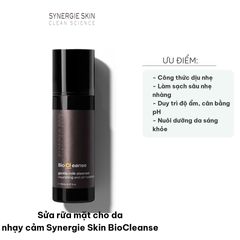 Sữa Rửa Mặt Cho Da Nhạy Cảm Synergie Skin BioCleanse 150ml - Làm Sạch Dịu Nhẹ, Duy Trì Độ Ẩm Tự Nhiên, Chăm Sóc Làn Da Sáng Khỏe