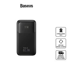 Sạc Dự Phòng Baseus Comet Series 22.5W - Dual Cable Type C & Lightning, Màn Hình LED, Sạc Nhanh QC 3.0, Kẹp Tiện Dụng