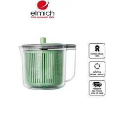 Rổ Quay Rau Elmich EL8421 Dung Tích 5.7L - Dụng Cụ Tiện Lợi Vắt Nước Rau, An Toàn và Dễ Dàng Sử Dụng cho Nhà Bếp
