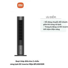 Quạt tháp điều hòa 2 chiều nóng lạnh DC inverter Mijia BPLNS01DM - Tiện lợi, tiết kiệm năng lượng và điều khiển thông minh qua APP