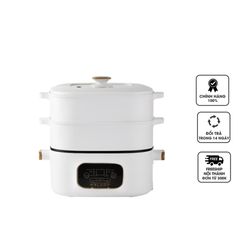 Nồi Lẩu Hấp Điện Đa Năng Thông Minh Melody MLD-623 - Dung Tích 3.5L, Chống Dính, Nấu Lẩu Tại Nhà, Sang Trọng, Tiện Ích
