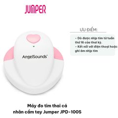 Máy Đo Tim Thai Cầm Tay Jumper JPD-100S - Thiết Bị Chăm Sóc Sức Khỏe Mẹ Bầu, Phát Hiện Nhịp Tim Từ Tuần Thứ 16, Kết Nối Điện Thoại