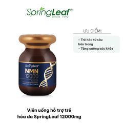 Viên uống SpringLeaf 12000mg hỗ trợ trẻ hóa da - Giữ gìn tuổi thanh xuân và nâng cao sức khỏe - Dành cho người trưởng thành
