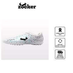 Giày đá bóng sân cỏ nhân tạo Zocker Inspire White màu trắng kèm tất