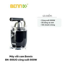 Máy Vắt Cam Bennix BN-800JO 800W - Thiết Kế Thông Minh, Chất Liệu Cao Cấp, Dễ Dàng Sử Dụng và Vệ Sinh