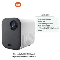 Máy Chiếu Mini Full HD 4K Xiaomi Mijia Projector Youth Edition 2 - Cấu Hình Mạnh Mẽ, Kết Nối Bluetooth, Âm Thanh Dolby Audio