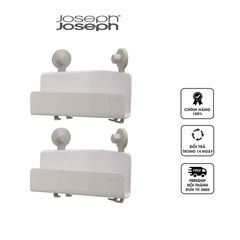 Bộ 2 Kệ Đựng Đồ Gắn Góc Tường Joseph Joseph 70550 EasyStore - Tiện Ích Hóa Nhà Cửa, Chất Liệu Nhựa Cao Cấp, Không Cần Khoan