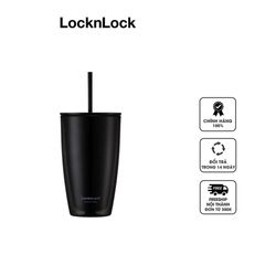 Ly nhựa 2 lớp Lock&Lock kèm ống hút HAP507 750ml - Chống nhiệt, thiết kế tiện dụng, lý tưởng cho nước lạnh và nước đá