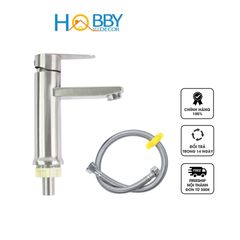 Vòi rửa mặt lavabo lạnh Inox 304 Hobby Home Decor LBL5 - Thiết kế hiện đại, chống rỉ sét, dễ dàng vệ sinh cho mọi không gian nội thất