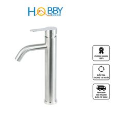 Vòi chậu lavabo nóng lạnh gắn bàn đá inox 304 sang trọng - Thiết kế hiện đại, phù hợp mọi không gian nội thất, chất liệu bền bỉ VRM7