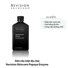 Sữa Rửa Mặt Dịu Nhẹ Revision Skincare Papaya Enzyme 198ml - Làm Sạch Da Dầu & Hỗ Trợ Cân Bằng Độ Ẩm, Chiết Xuất Đu Đủ