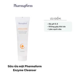 Sữa Rửa Mặt Pharmaform Enzyme Cleanser 150ml - Gel Làm Sạch Da Nhạy Cảm, Tẩy Tế Bào Chết, Giúp Da Sáng Mịn