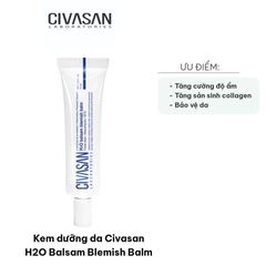 Kem Dưỡng Da Civasan H2O Balsam Blemish Balm - Cấp Ẩm, Tái Tạo Da Khô, Dưỡng Sáng Mịn, 35ml