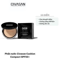 Phấn Nước Civasan Cushion Compact SPF50+ - Che Khuyết Điểm Hoàn Hảo, Dưỡng Ẩm Tự Nhiên, Phù Hợp Với Mọi Loại Da