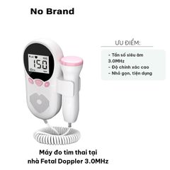 Máy Đo Tim Thai Tại Nhà Fetal Doppler 3.0MHz - Thiết Bị Siêu Âm Cao Cấp Nghe Nhịp Tim Thai Nhi Chính Xác Từ 9 Tuần Trở Lên