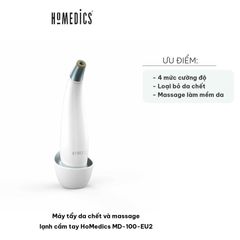 Máy Tẩy Da Chết và Massage Lạnh Cầm Tay HoMedics MD-100-EU2 - Thiết Bị Chăm Sóc Da Professionnal Tại Nhà, Hiệu Quả Cao