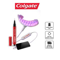 Bộ Kit Làm Trắng Răng Colgate Optic White O2 Flex Light - Công Nghệ Ánh Sáng Indigo Loại Bỏ Vết Ố Vàng, Hàm Răng Trắng Sáng Tự Nhiên